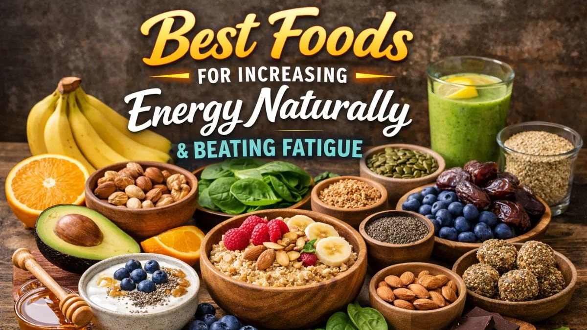 ⚡ Best Foods for Increasing Energy Naturally & Beating Fatigue